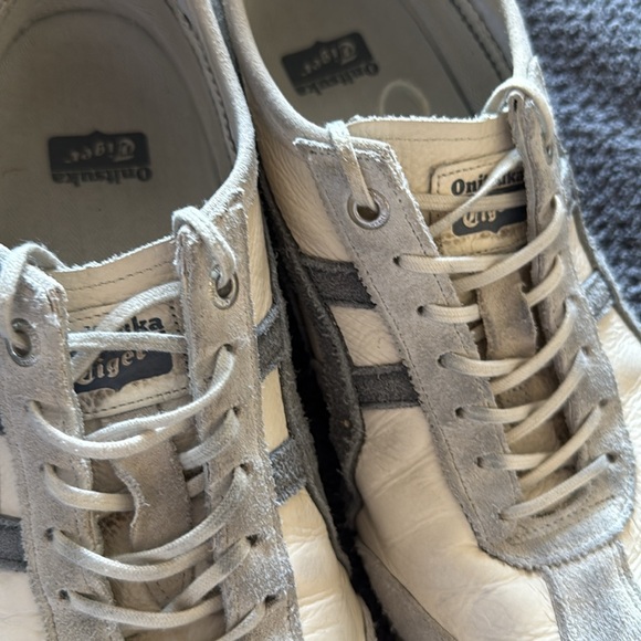 Onitsuka Tiger Mexico 66 White Gray Suede Leather Sneakers 6.5 Retro Low Top - Picture 5 of 14
